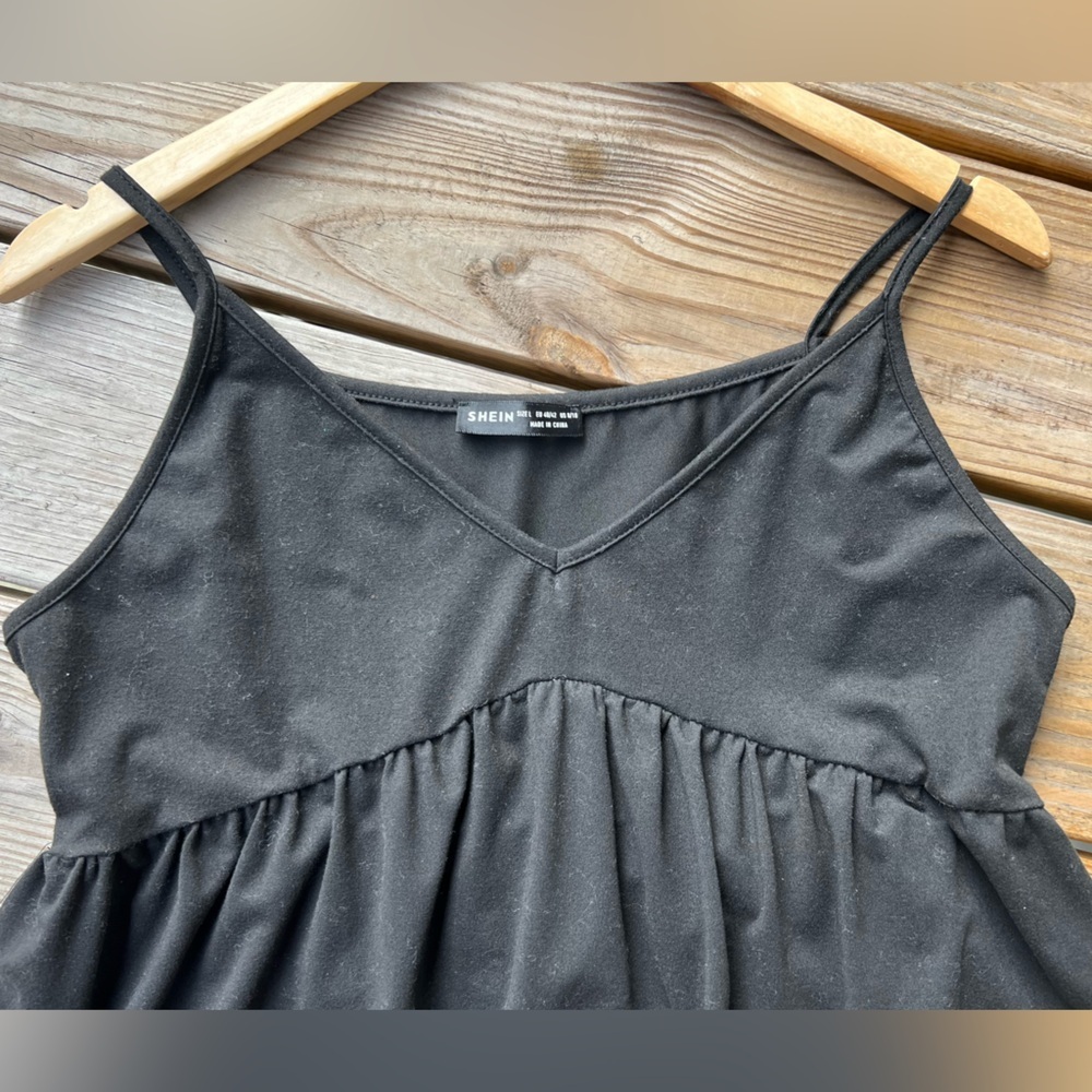 SHEIN Large Black Baby Doll Tank Top - Picture 2 of 6